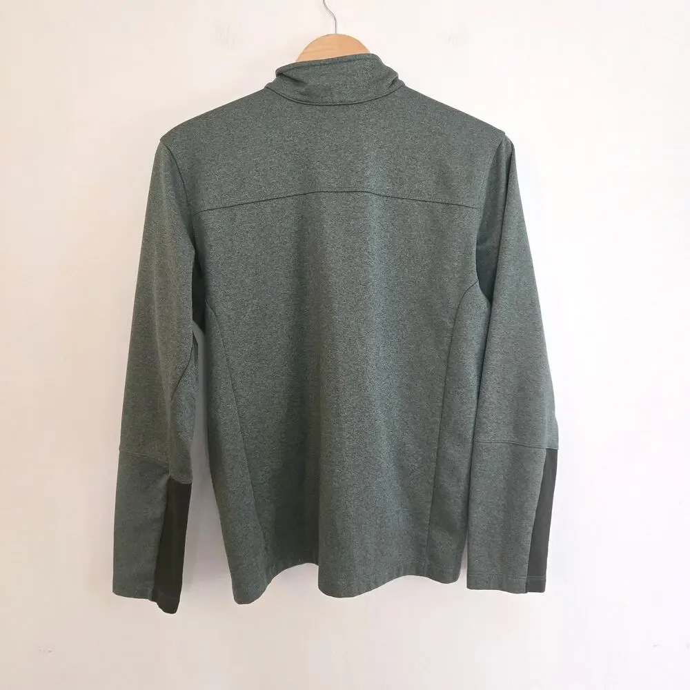 The North Face Olive Green Quarter Zip Fleece Pullover Men's M